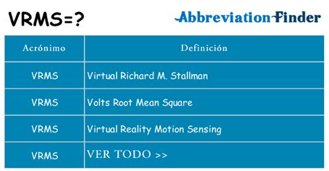 qué significa vrms.